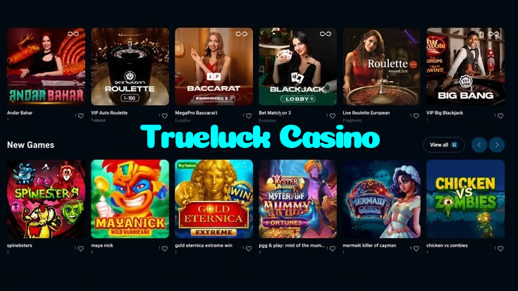 available types of Trueluck Casino bet including pre-match live express and system bets